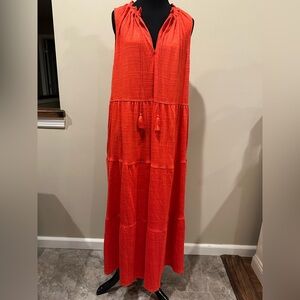 Max Studio Red Textured Dress